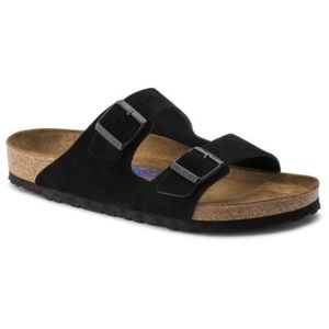 Birkenstock Arizona Black Suede SoftFootbed UNISEX